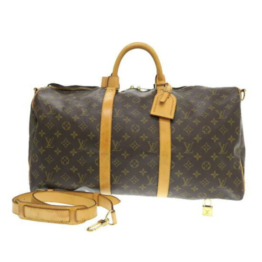 Louis Vuitton Monogram Keepall Bandouliere travel bag Brown